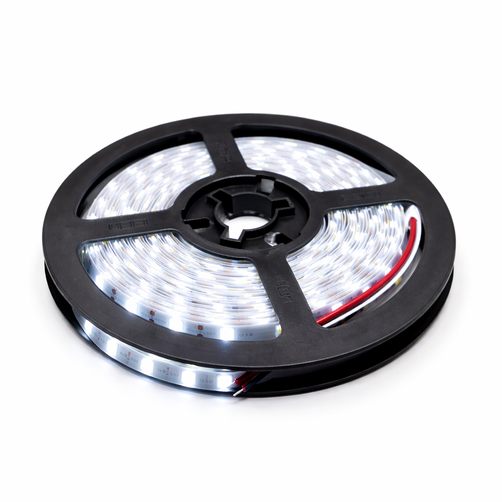 картинка Светодиодная лента SMD 3528,12В 5м, холодный белый от магазина "мир Электроники"