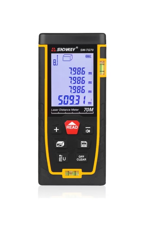 картинка Лазерный дальномер SW-TG70, рулетка до 70 м, точность 2 мм от магазина "мир Электроники"