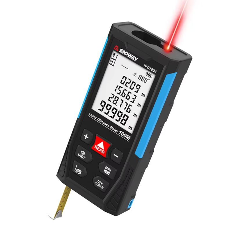 картинка Лазерный дальномер H-D100A 100м, угол наклона, Li-Ion аккум. от магазина "мир Электроники"