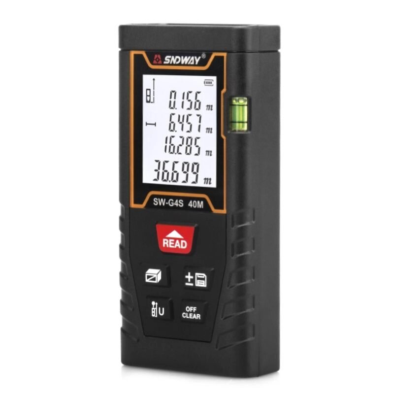 картинка Лазерный дальномер SW-G4S, рулетка 40 м с памятью измерений, точность 3 мм от магазина "мир Электроники"