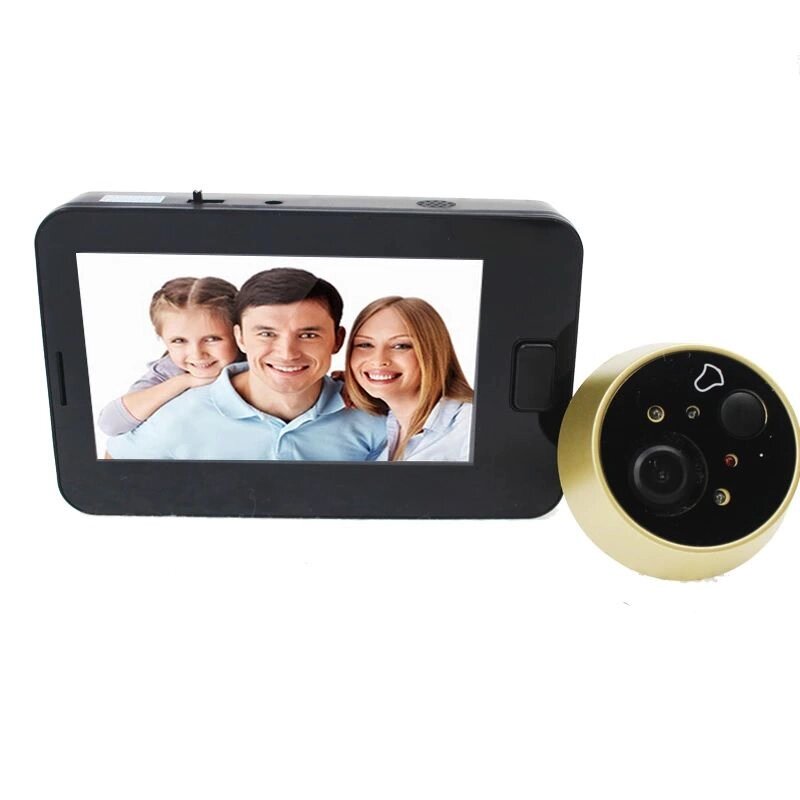 картинка Видео-глазок для двери TOPVICO 4,3", 1Мп, 720P, IR от магазина "мир Электроники"