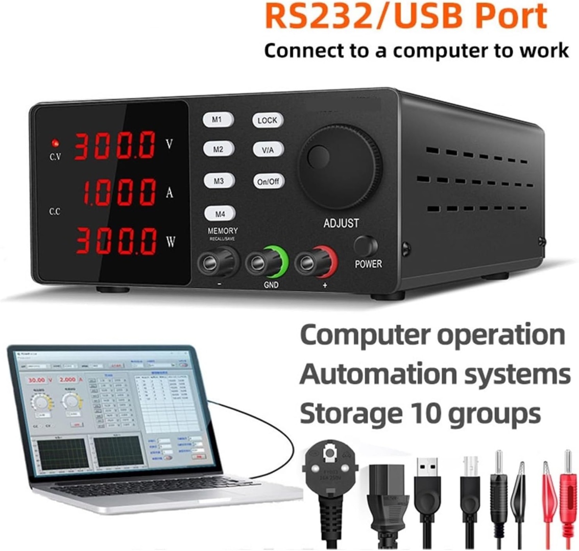 картинка Импульсный лабораторный блок питания Nice-Power SPPS-S3010-232 (30 В / 10 А) от магазина "мир Электроники"