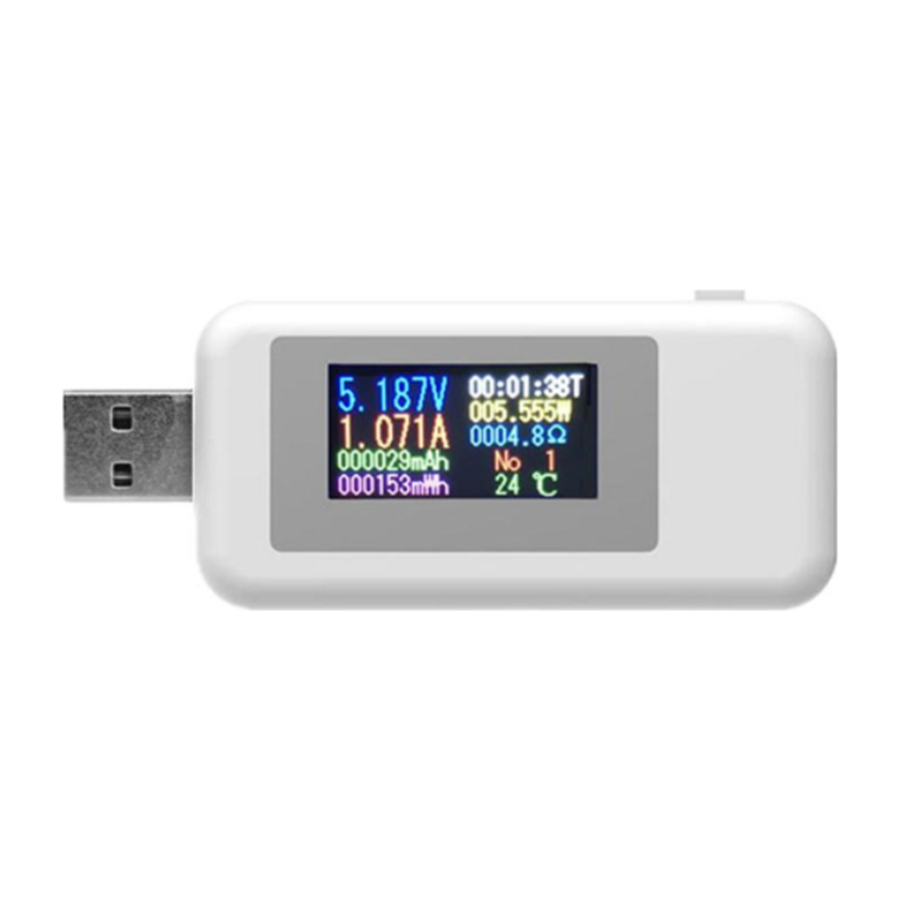 картинка USB тестер KWS-MX18L, напряжение, ток, емкость от магазина "мир Электроники"