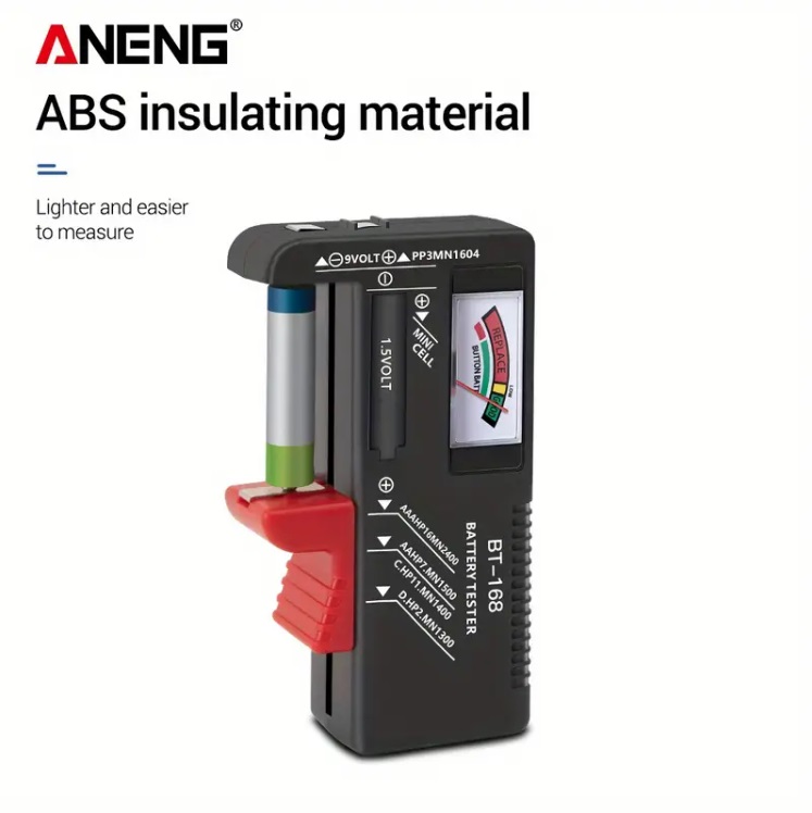 картинка Тестер батареек BT-168 AA/AAA/C/D/9 В/1,5 В универсальный от магазина "мир Электроники"