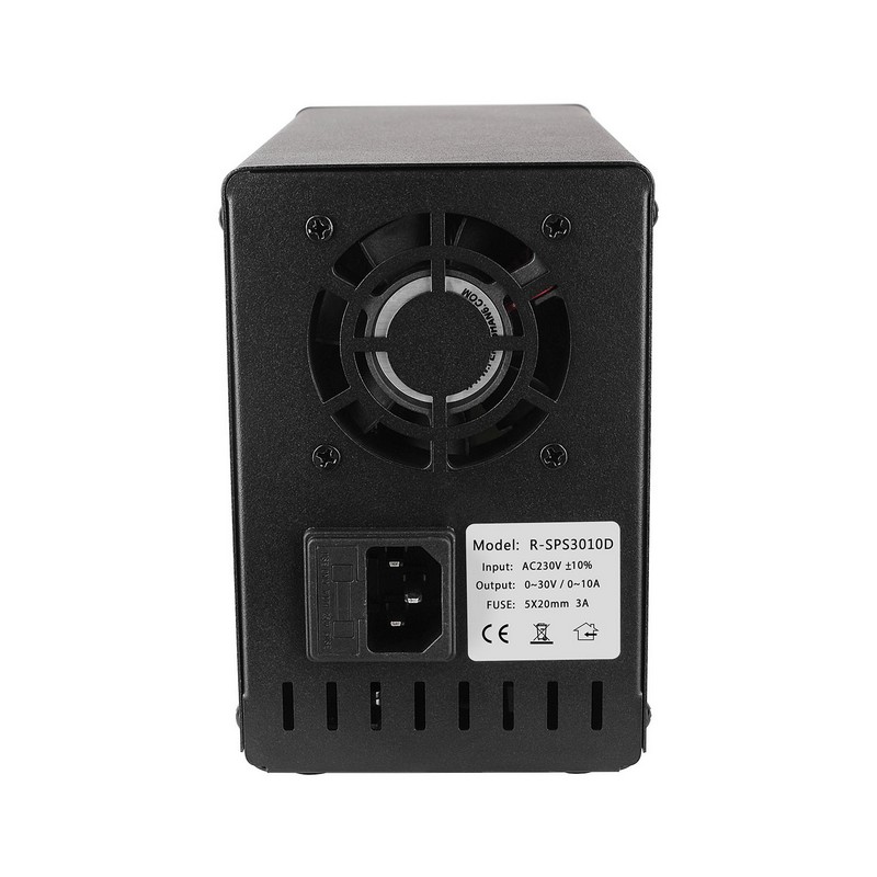 картинка Блок питания NICE SPS3010D, 0-30В/10А, USB, LCD 3 индикатора, черный от магазина "мир Электроники"