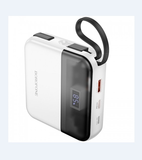 картинка Power Bank Borofone BJ64A, 20000 mAh, 22.5 Вт + PD 20 Вт, QC 3.0, Type‑C и IP, LED от магазина "мир Электроники"