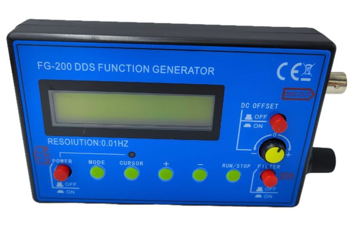 картинка Генератор сигналов FG-200 DDS, 0,01 Гц-500 кГц, синус, мендр, треугольник, + шнур BNC от магазина "мир Электроники"