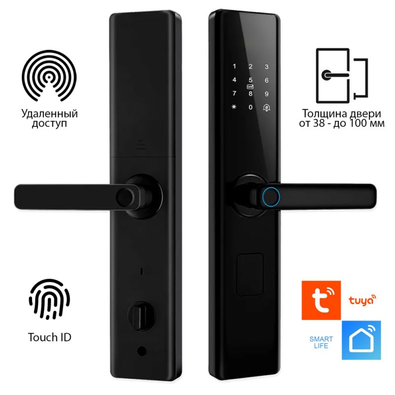 картинка Умный дверной замок Tuya Z12, WIFI ВТ, Smart Life от магазина "мир Электроники"