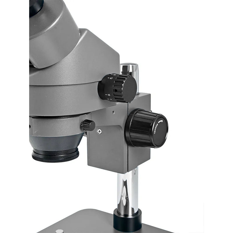 картинка Микроскоп бинокулярный стерео Kaisi KS-7045, 7-45х с LED подсветкой промышленный, для электроники, ювелиров от магазина "мир Электроники"