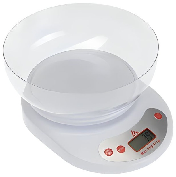 картинка Весы кухонные EURECARE EC-K01 до 5 кг с чашкой, точность 1 г от магазина "мир Электроники"