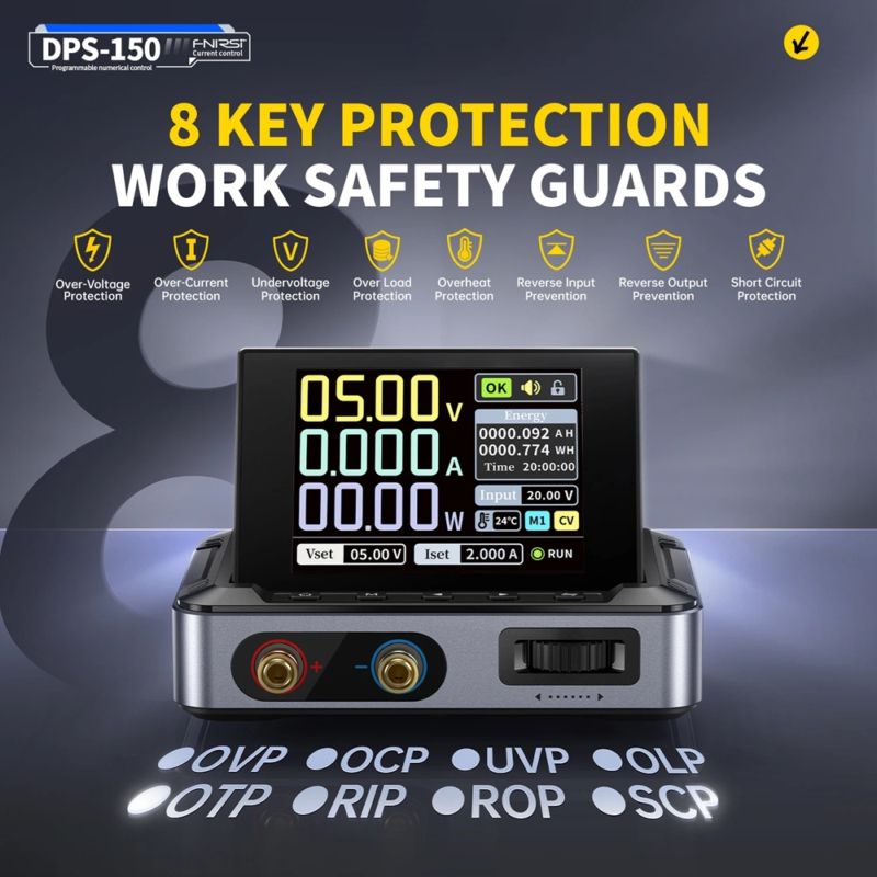 картинка Преобразователь DC/DC FNIRSI DPS-150 до 30В/5А, 150 Вт, лабораторный, понижающий от магазина "мир Электроники"