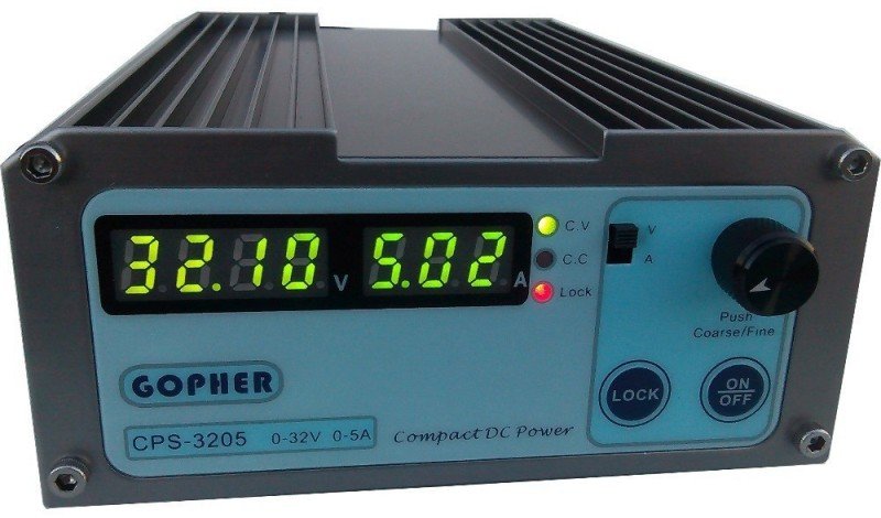 картинка Регулируемый импульсный блок питания 0-32 В, 5 А пост. тока CPS-3205 от магазина "мир Электроники"