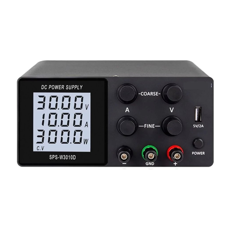 картинка Лабораторный блок питания Nice-Power SPS-W3010D 0-30В/10А, LCD, 3 индикатора от магазина "мир Электроники"