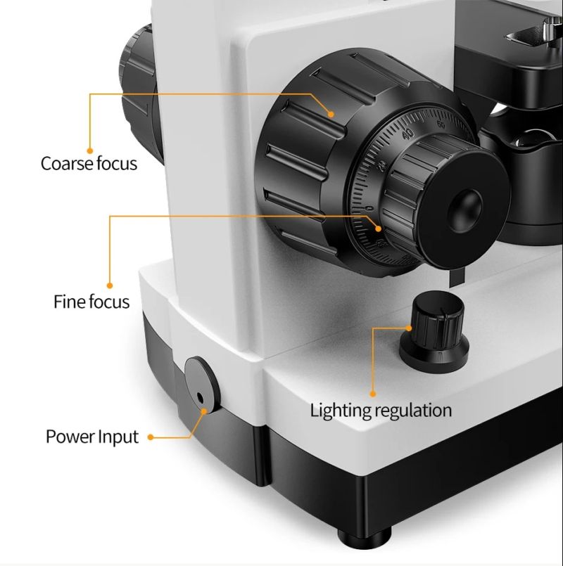 картинка Микроскоп биологический G3006A 40X-2500X с набором слайдов от магазина "мир Электроники"
