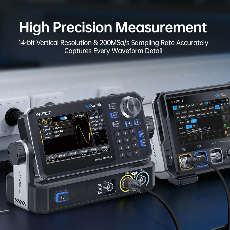 картинка Генератор сигналов FNIRSI TSG6020 Signal Generator, 2 канала, до 60 МГц от магазина "мир Электроники"