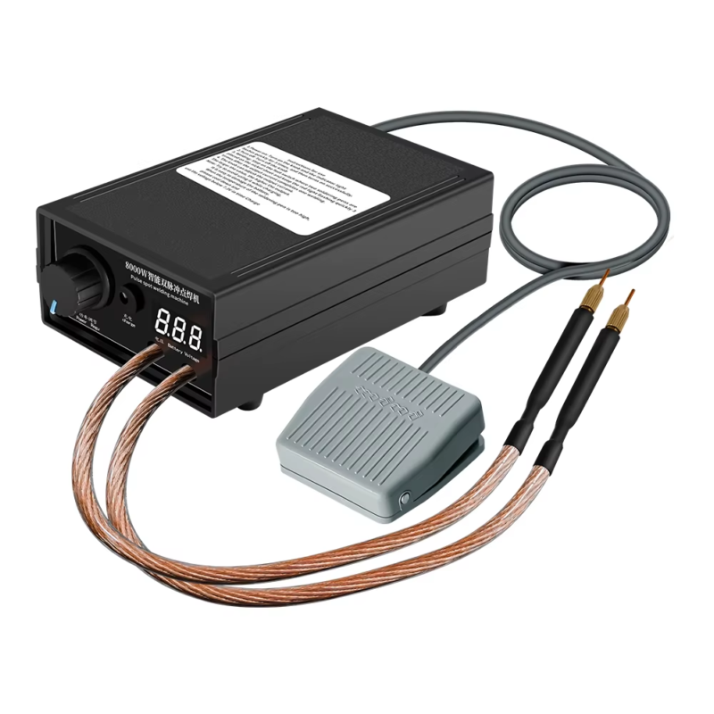 картинка Точечная сварка 220В 8000Вт, аккумулятор, до 0.35 мм от магазина "мир Электроники"