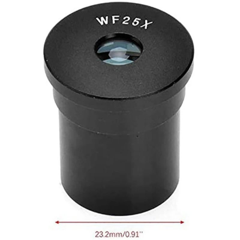 картинка Окуляр для микроскопа 25x металлический 23.2 мм от магазина "мир Электроники"