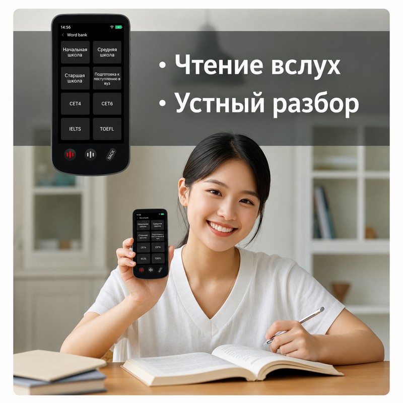 картинка Переводчик AI T27, WIFI, 4G, Android 7, 2/16 ГБ, 160/17 языков, 1500 мАч от магазина "мир Электроники"