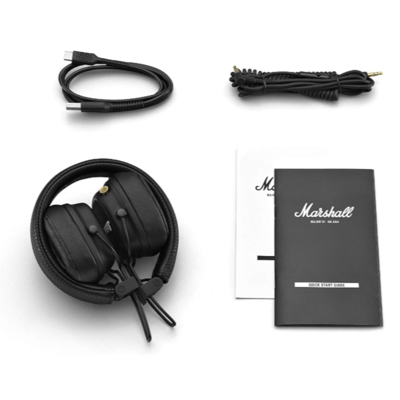 картинка Наушники беспроводные Marshall Major IV BT 5.0 (черные) оригинал от магазина "мир Электроники"