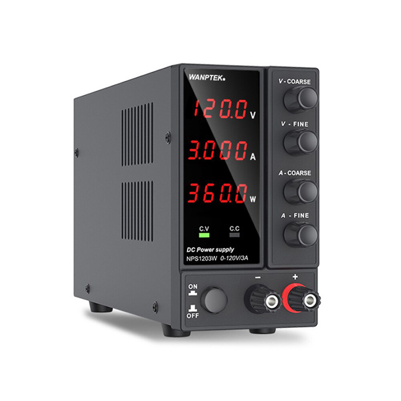 картинка Блок питания Wanptek NPS1203W-3 0-120В/3А, 3 разряда, черный от магазина "мир Электроники"