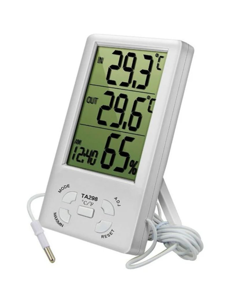 картинка Термометр гигрометр TA298 с выносным датчиком, время от магазина "мир Электроники"
