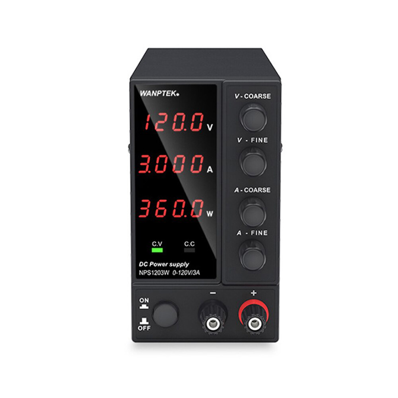 картинка Блок питания Wanptek DPS1203U 0-120В/3А, 4 разряда, черный от магазина "мир Электроники"