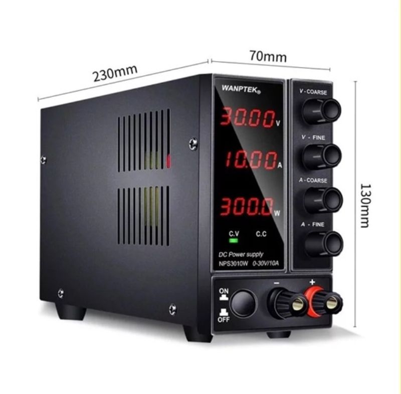 картинка Блок питания Wanptek NPS1203W-4 0-120В/3А, 4 разряда, черный от магазина "мир Электроники"