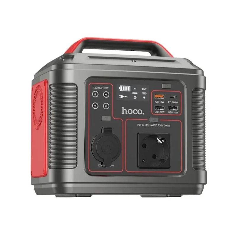 картинка Портативная зарядная станция HOCO DB28 80000 мАч, 296 Втч, 300 Вт от магазина "мир Электроники"