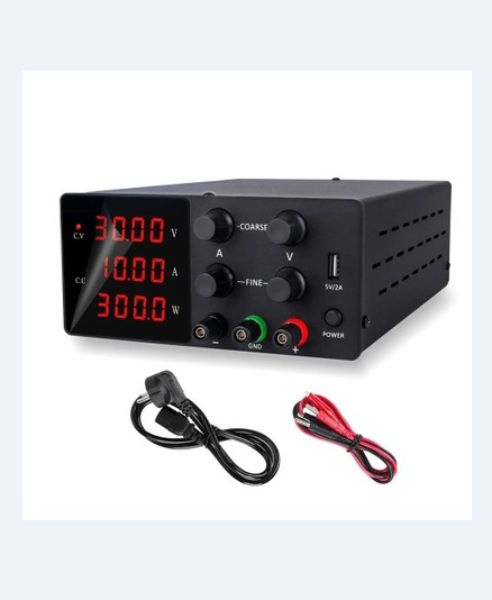 картинка Блок питания Nice-Power R-SPS3020, 0-30В/20A, 600 Вт, 3 индикатора, черный от магазина "мир Электроники"