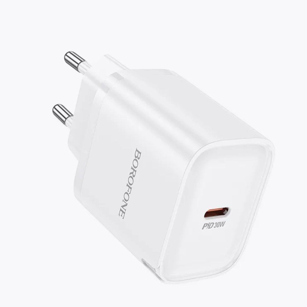 картинка Зарядное устройство BOROFONE BA84A, PD 30W USB-C от магазина "мир Электроники"