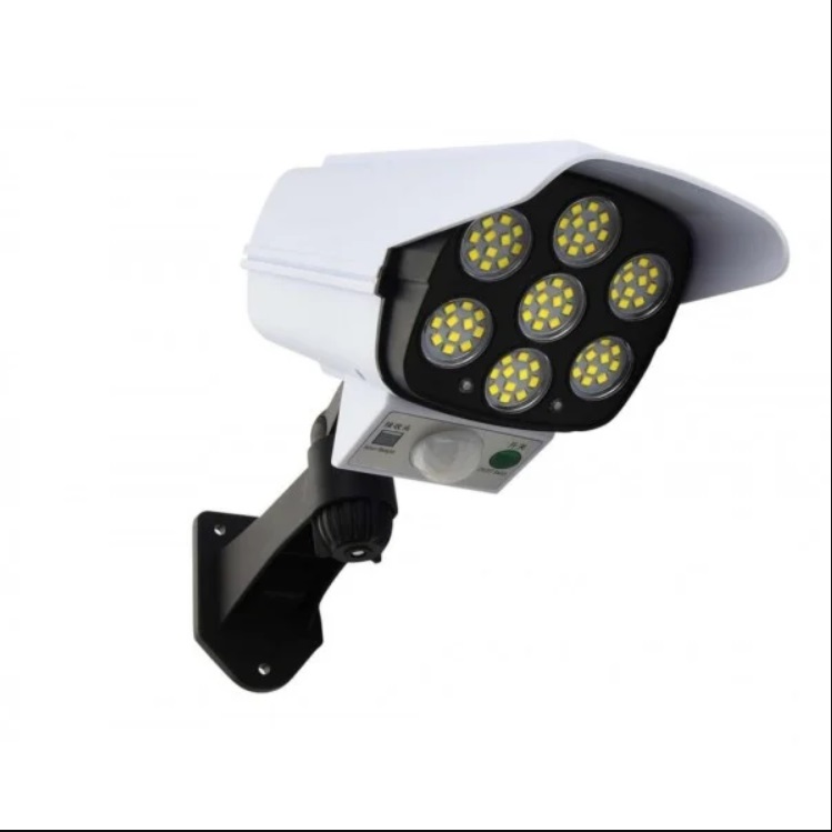 картинка Фонарь с солнечной панелью KL-2178B муляж камеры, датчик движения, пульт от магазина "мир Электроники"