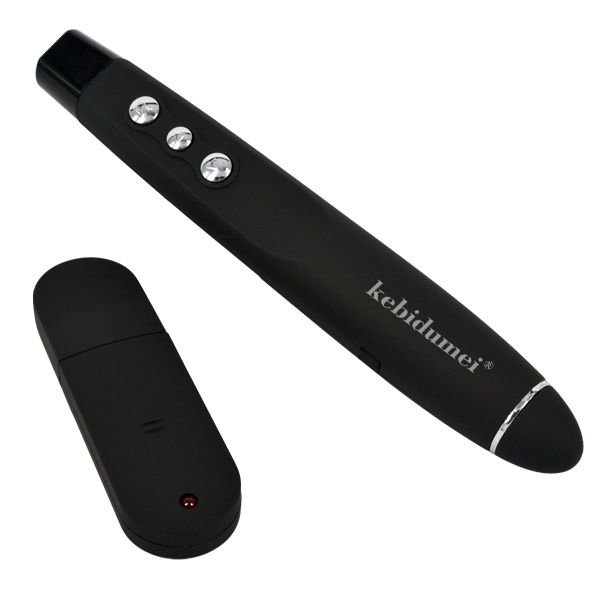 картинка Беспроводной пульт ДУ для показа презентаций в PowerPoint + Лазерная указка удлиненный от магазина "мир Электроники"