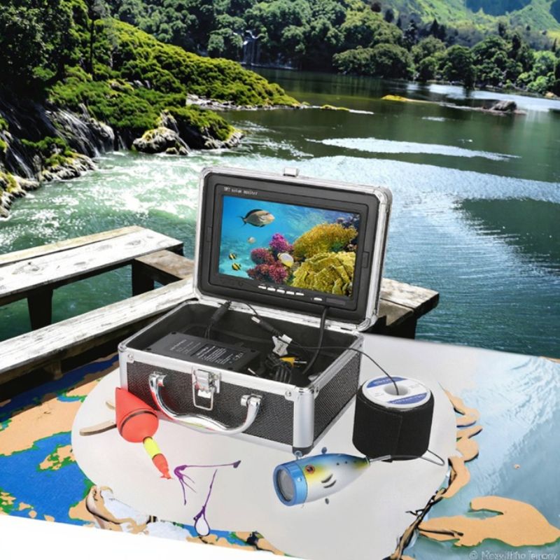 картинка Камера с монитором F001M-15 в кейсе подводная, 7", IR, 4500 мАч, 15 м от магазина "мир Электроники"