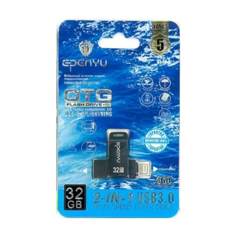 картинка Флешка EPENYU OTG 32ГБ, 2 в 1, USB 3.0 от магазина "мир Электроники"