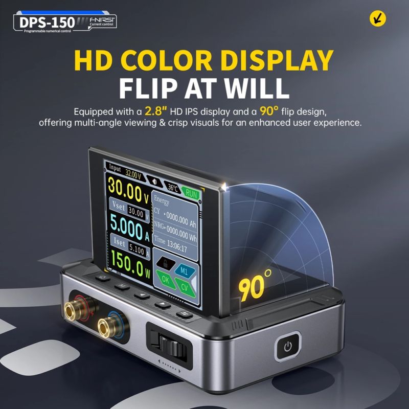 картинка Преобразователь DC/DC FNIRSI DPS-150 до 30В/5А, 150 Вт, лабораторный, понижающий от магазина "мир Электроники"