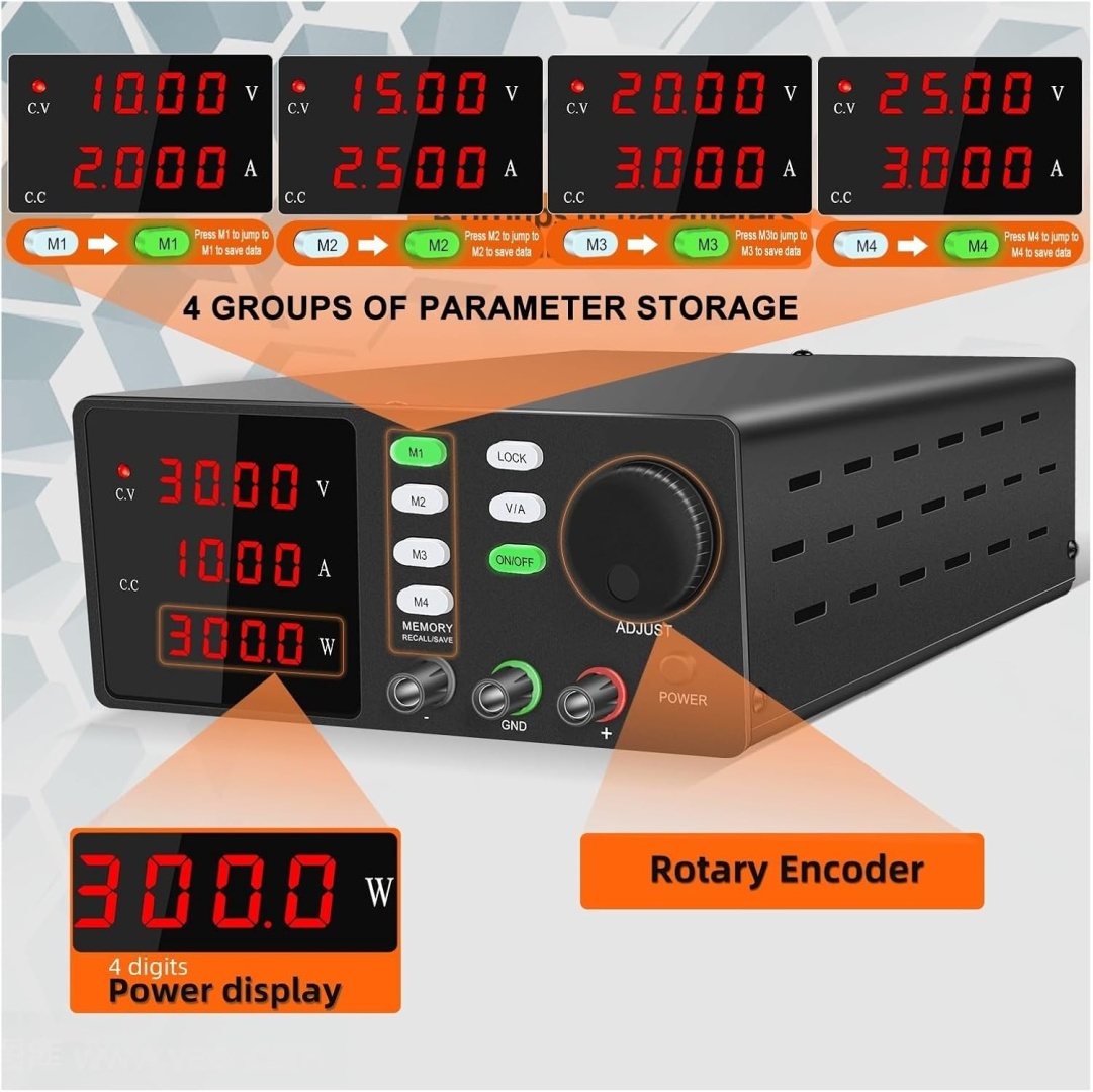 картинка Импульсный лабораторный блок питания Nice-Power SPPS-S3010-232 (30 В / 10 А) от магазина "мир Электроники"