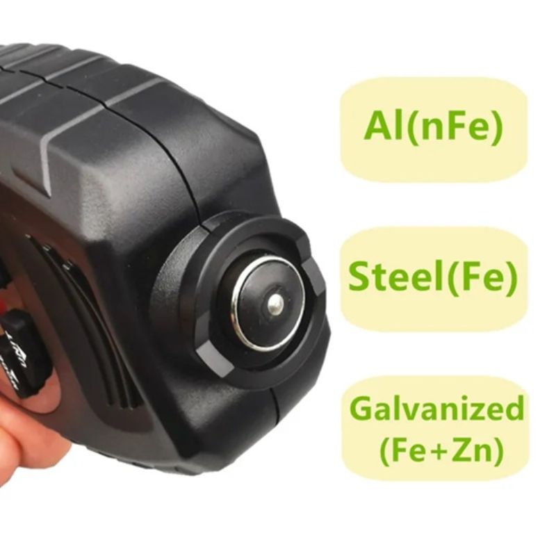 картинка Толщиномер профессиональный Yunombo YNB-555 (YNB-555R) аллюминий, сталь, оцинковка, русифицировавнный от магазина "мир Электроники"