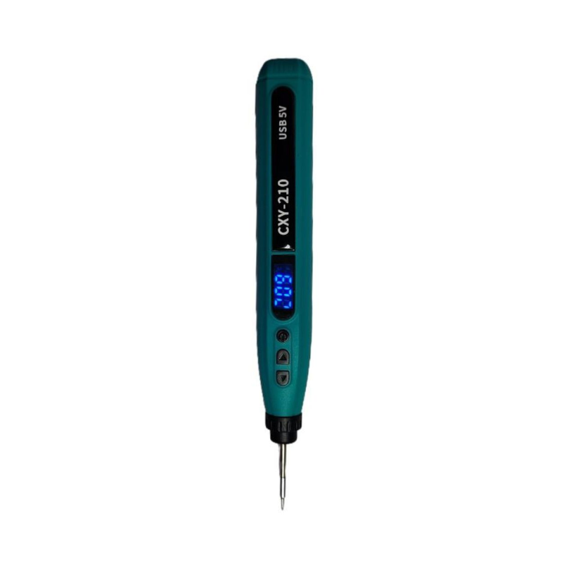 картинка Аккумуляторный паяльник CXY-210 LED. жало C210, 12Вт, до 480 град. от магазина "мир Электроники"