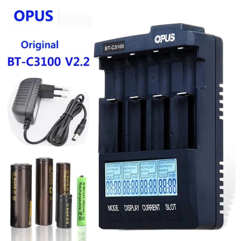 картинка Opus BT-C3100 зарядное устройство для NiCd/NiMH/Li-ion аккумуляторов от магазина "мир Электроники"