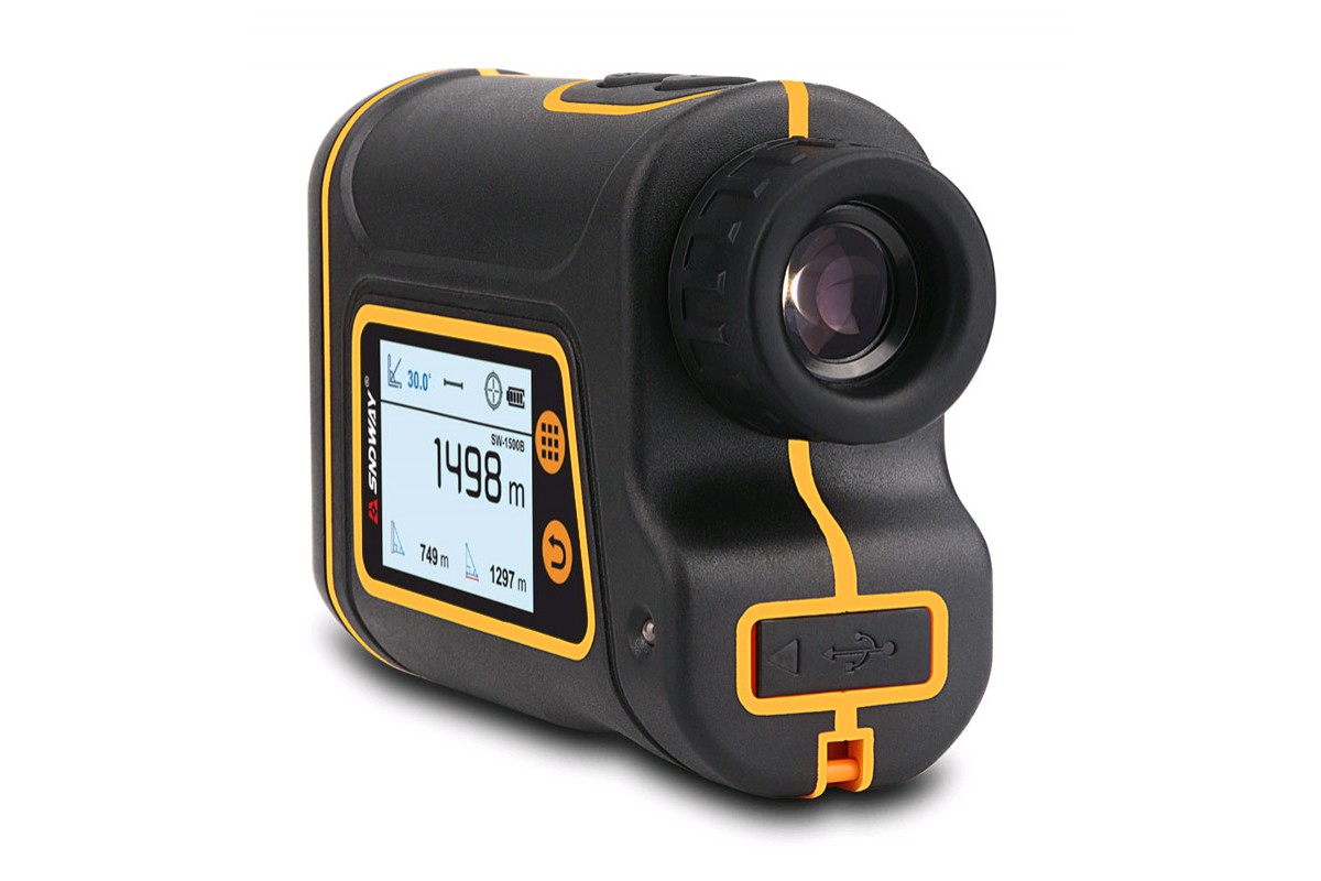 картинка Лазерный дальномер SNDWAY SW-1000B 6x 1000 м, LCD дисплей, память от магазина "мир Электроники"