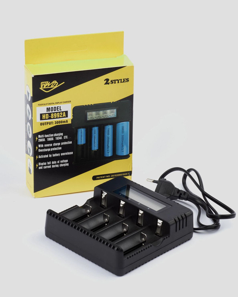 картинка Зарядное устройство HWD HD-8992A для Li-In, NiCd, 4 слота		 от магазина "мир Электроники"