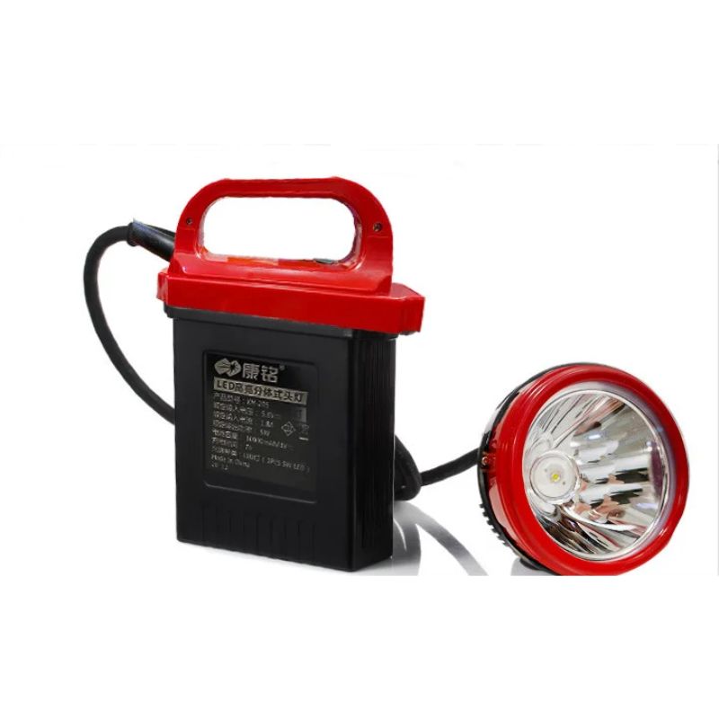 картинка Фонарь шахтерский ручной/налобный с мощным аккумулятором KM-206 от магазина "мир Электроники"