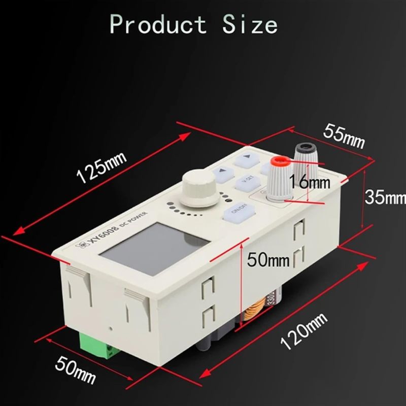 картинка Модуль источника питания понижающий XY6008, 60В/8А, 480 Вт от магазина "мир Электроники"