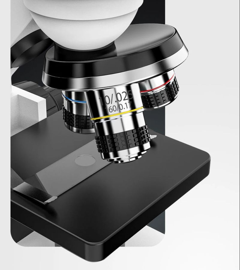 картинка Микроскоп биологический G3006A 40X-2500X с набором слайдов от магазина "мир Электроники"