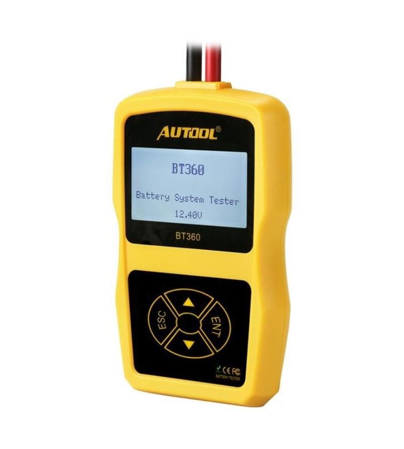 картинка Тестер 12V аккумуляторов AUTOOL BT360, 5 языков от магазина "мир Электроники"