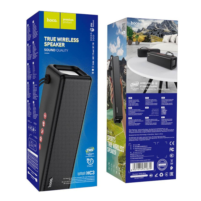 картинка Колонка Bluetooth HOCO HC3, 5 Вт, до 5 ч музыки от магазина "мир Электроники"