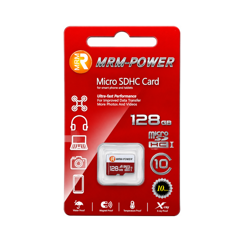 картинка SD карта MRM-POWER 128ГБ 10 класс, шт. от магазина "мир Электроники"