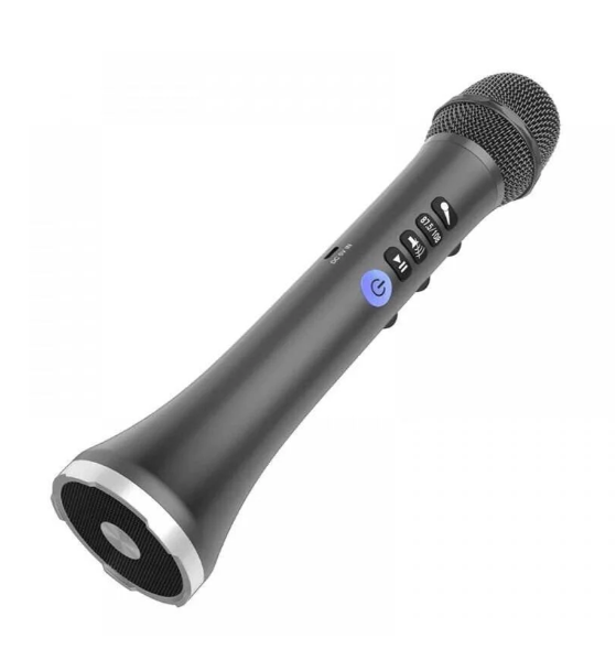 картинка Микрофон беспроводной L698, BT, FM (87,5/108 МГц), 15 Вт от магазина "мир Электроники"