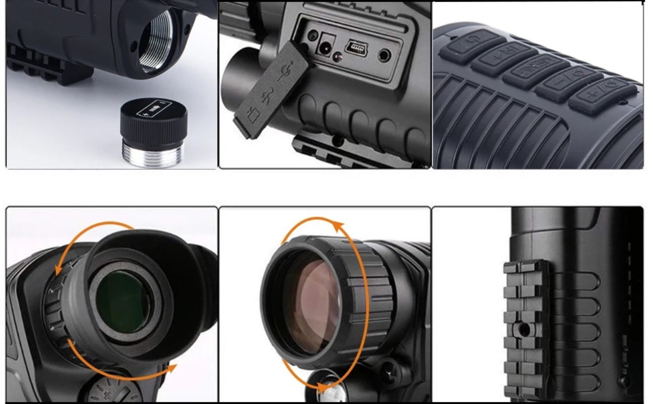 картинка Монокуляр ночного видения цифровой NV-400 5X, IR, 300 м от магазина "мир Электроники"