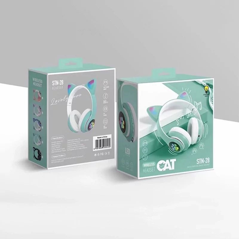 картинка Наушники беспроводные CAT STN-28 для девочек (большие) от магазина "мир Электроники"